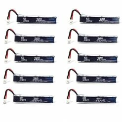 GNB 10 Pack RDQ Series 3.8V 1S 380mAh 1S 60C LiHV Whoop/Micro Battery - PH2.0 New