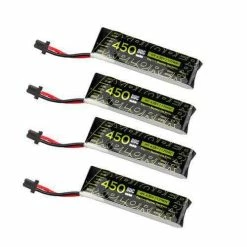 Flywoo Explorer 3.8V 1S 450mAh 80C LiHV Battery 4 Pack - GNB27 New