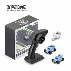 Diatone 1:76 Q33 Karting 60min RTR Two Car Kit W/ 2 Cars, Extra Body, Transmitter, Charger - Blue New