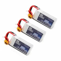 GNB New 3 Pack Of RDQ Series 22.2V 6S 1050mAh 90C LiPo Battery - XT60