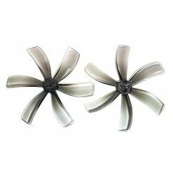 HQProp Duct T63MMX6 Hexa-Blade 2.5" Cinewhoop Prop 4 Pack - Light Gray