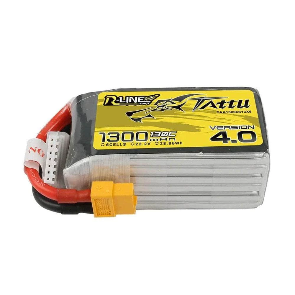 Coupon ⭐ Tattu R-Line Version 4.0 22.2V 6S 1300mAh 130C LiPo Battery - XT60 👏 5 Tattu R-Line Version 4.0 22.2V 6S 1300mAh 130C LiPo Battery - XT60