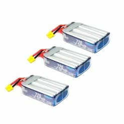 GNB New 3 Pack Of RDQ Series 22.8V 6S 720mAh 100C LiHV Whoop/Micro Battery - XT30