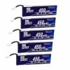 GNB New 5 PACK Of RDQ Series 3.8V 1S 450mAh 80C LiHV Whoop/Micro Battery For TinyHawk - PH2.0