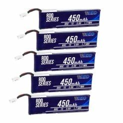 GNB New 5 PACK Of RDQ Series 3.8V 1S 450mAh 80C LiHV Whoop/Micro Battery For TinyHawk - PH2.0