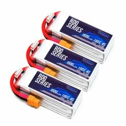 GNB 3 PACK Of RDQ Series 14.8V 4S 1500mAh 100C LiPo Battery - XT60