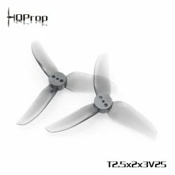 HQPROP HQ Prop V2S T2.5x2x3 Durable Tri-Blade 2.5" Prop 4 Pack - Grey