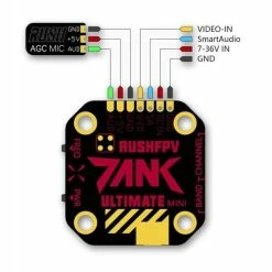Wholesale โ๏ธ RUSHFPV Tank Mini 20x20 25-800mW 5.8GHz VTX - MMCX New ๐งจ 15 RUSHFPV Tank Mini 20x20 25-800mW 5.8GHz VTX - MMCX New