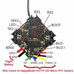 HappyModel CrazyBee F4 Pro V3 AIO Whoop Flight Controller For Larva, Sailfly, Mobula - FRSKY