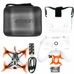 New EMAX RTF Tinyhawk II Freestyle Ready To Fly Kit W/ Goggles, Radio Transmitter, Case & Drone