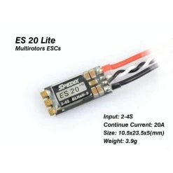 Spedix ES20 Lite 2-4S 20A ESC New