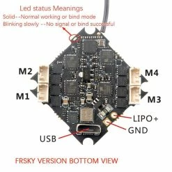 HappyModel CrazyBee F4 Pro V3 AIO Whoop Flight Controller For Larva, Sailfly, Mobula - FRSKY