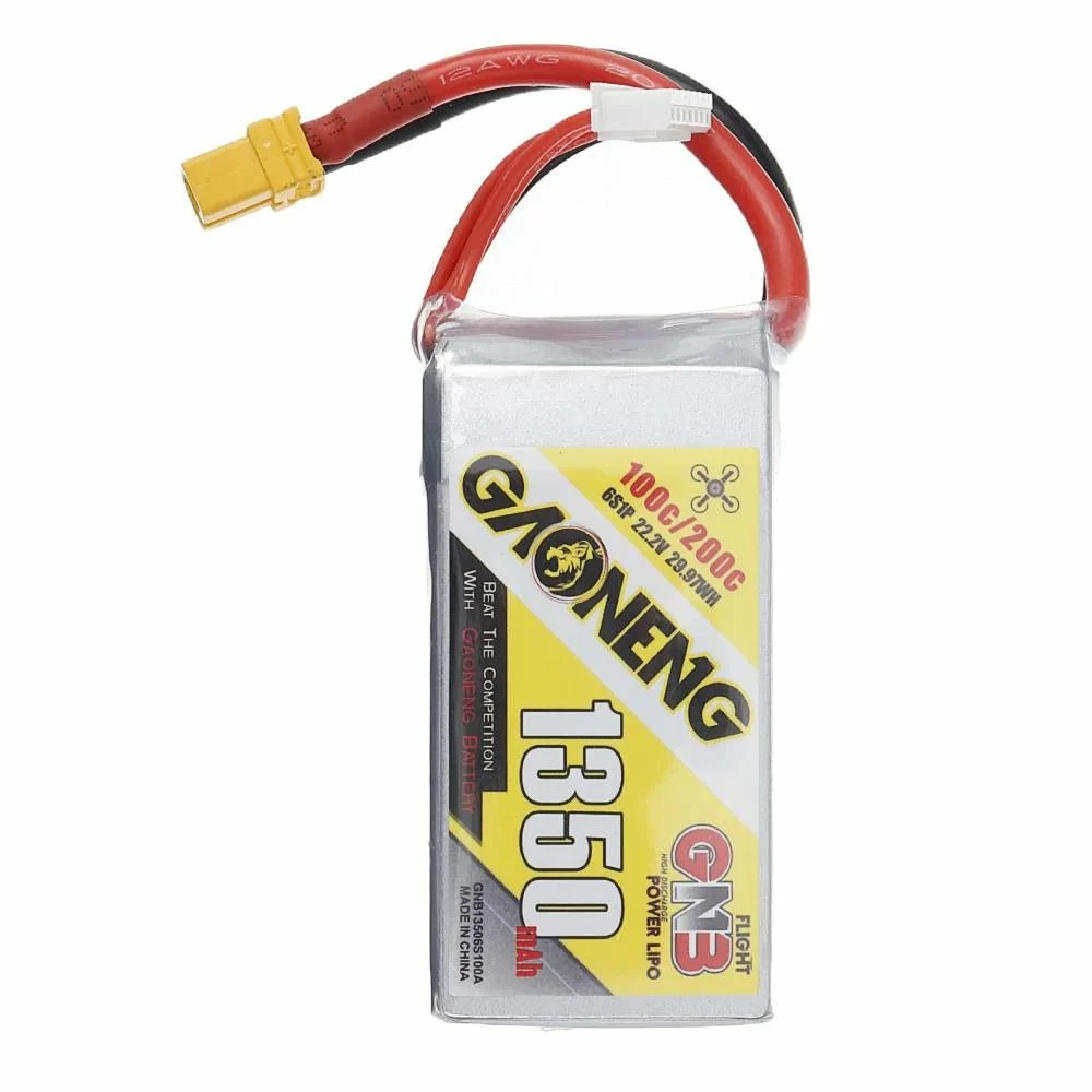 Outlet 🔥 GNB Gaoneng 22.2V 6S 1350mAh 100C LiPo Battery - XT60 New 😉 4 GNB Gaoneng 22.2V 6S 1350mAh 100C LiPo Battery - XT60 New