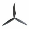 New Gemfan 1050 Reinforced Carbon Nylon Tri-Blade 10" Prop 2 Pack - Black