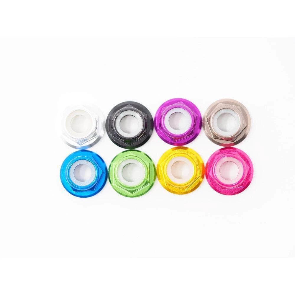 Brand new ๐ FPVELITE M5 Low Profile Motor Nut W/ Flange (1PC) - Choose Your Color ๐ 4 FPVELITE M5 Low Profile Motor Nut W/ Flange (1PC) - Choose Your Color
