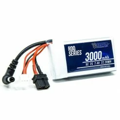 GNB RDQ Series 7.4V 2S 3000mAh 5C FPV Goggle LiPo Battery W/ Charge Indicator - Barrel Jack & XT60
