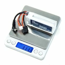 GNB RDQ Series 7.4V 2S 3000mAh 5C FPV Goggle LiPo Battery W/ Charge Indicator - Barrel Jack & XT60