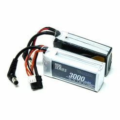 GNB RDQ Series 7.4V 2S 3000mAh 5C FPV Goggle LiPo Battery W/ Charge Indicator - Barrel Jack & XT60