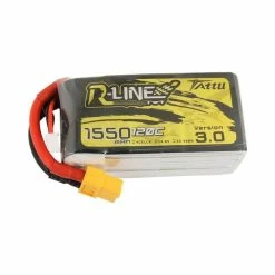 New Tattu R-Line Version 3.0 14.8V 4S 1550mAh 120C LiPo Battery - XT60