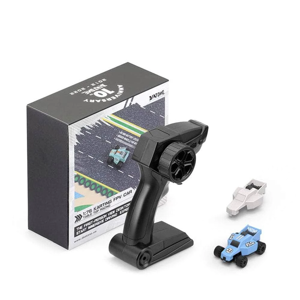 Cheap 🔔 Diatone 1:76 Q33 Karting 60min RTR Kit W/ Car, Extra Body, Transmitter, Charger - Blue ⭐ 3 Diatone 1:76 Q33 Karting 60min RTR Kit W/ Car, Extra Body, Transmitter, Charger - Blue