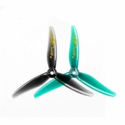 Gemfan Hurricane Christmas Edition 51466 V2 Durable Tri-Blade 5" Prop 8 Pack - Jade And Midnight Gray New