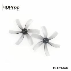 HQPROP HQ Prop T51MMX6 Hexa-Blade 2" Cinewhoop Prop 4 Pack - Light Gray