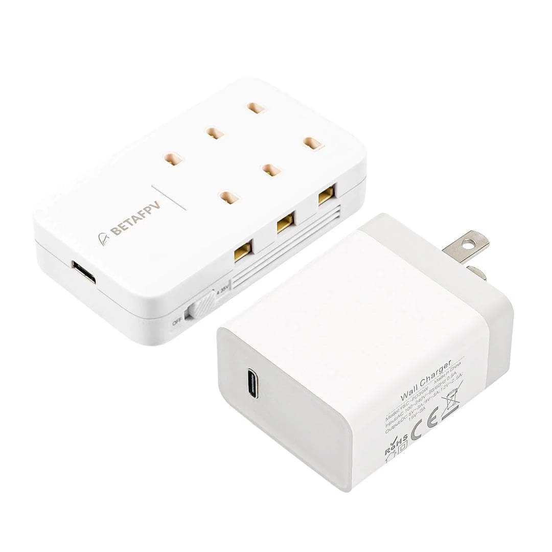 Best deal 😀 New BetaFPV 6 Port 1S LiPo/LiHV Charger For BT2.0 & PH2.0 - Choose With Or Without AC Adapter 🎁 4 New BetaFPV 6 Port 1S LiPo/LiHV Charger For BT2.0 & PH2.0 - Choose With Or Without AC Adapter