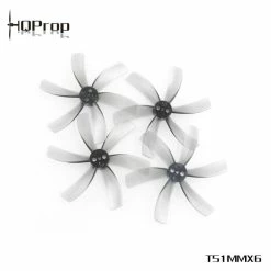 HQPROP HQ Prop T51MMX6 Hexa-Blade 2" Cinewhoop Prop 4 Pack - Light Gray