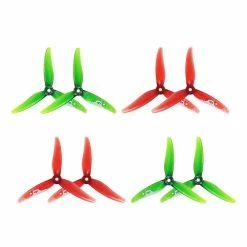 New Gemfan Hurricane 2022 Christmas Edition 51466 3-Blade Propellers 8 Pack - Father Christmas Edition