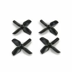 HQPROP New HQ Prop 1.2x1.3x4 Quad-Blade Micro/Whoop Prop 4 Pack (0.8mm Shaft) - Black