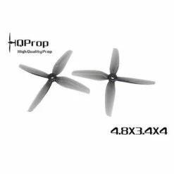 HQPROP New HQ Durable Prop 4.8x3.4x4 Quad-Blade 5" Prop 4 Pack - Grey