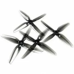HQPROP New HQ Durable Prop 4.8x3.4x4 Quad-Blade 5" Prop 4 Pack - Grey