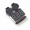FPVELITE 1-8S LiPo Battery Checker Voltage Tester W/ Low Voltage Alarm