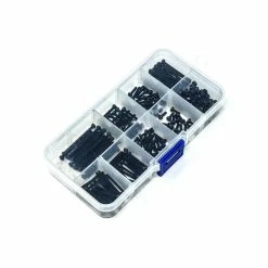 FPVELITE New M2 Black Steel 280 Piece Nut & Bolt Kit