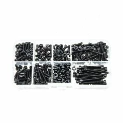 Budget 😉 FPVELITE New M3 Black Steel 280 Piece Nut & Bolt Kit 🤩 5 FPVELITE New M3 Black Steel 280 Piece Nut & Bolt Kit