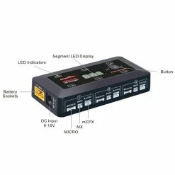 ULTRAPOWER New Ultra Power UP-S6 1S LiPo/LiHV 6 Channel DC Whoop Charger