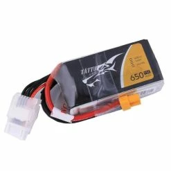 New Tattu 14.8V 4S 650mAh 75C LiPo Micro Battery - XT30