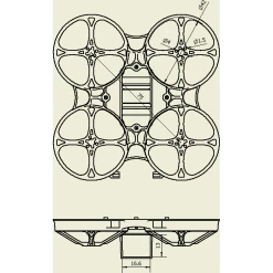 New HappyModel Mobula7 V3 75mm 2S Upgrade Whoop Frame - Choose Your Color