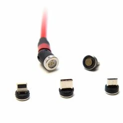 FPVELITE Magnetic USB Data Cable W/ 11 Tips (5 Micro-USB / 5 USB-C / 1 Lightning) - Choose Length & Color